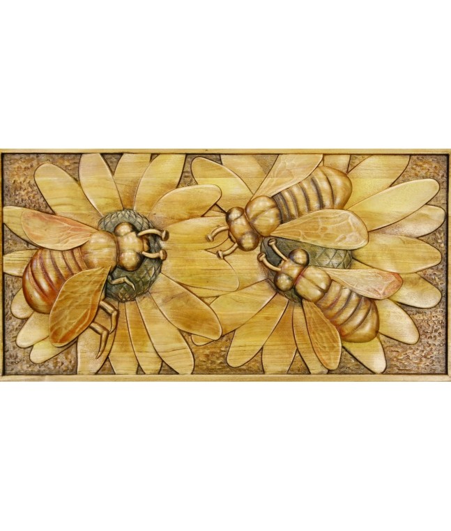 Панно «Пчелы и цветы»
