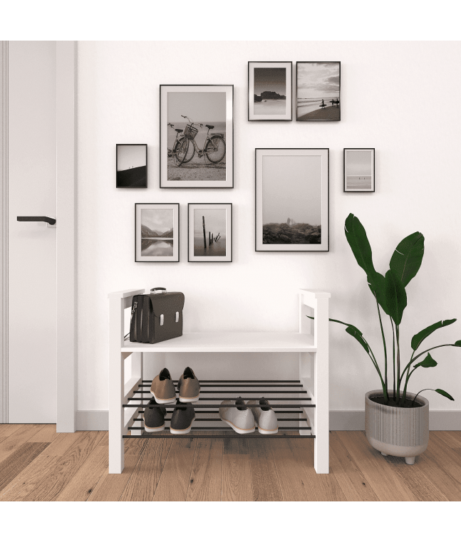 Стеллаж для обуви Ф-156.12 (белый)